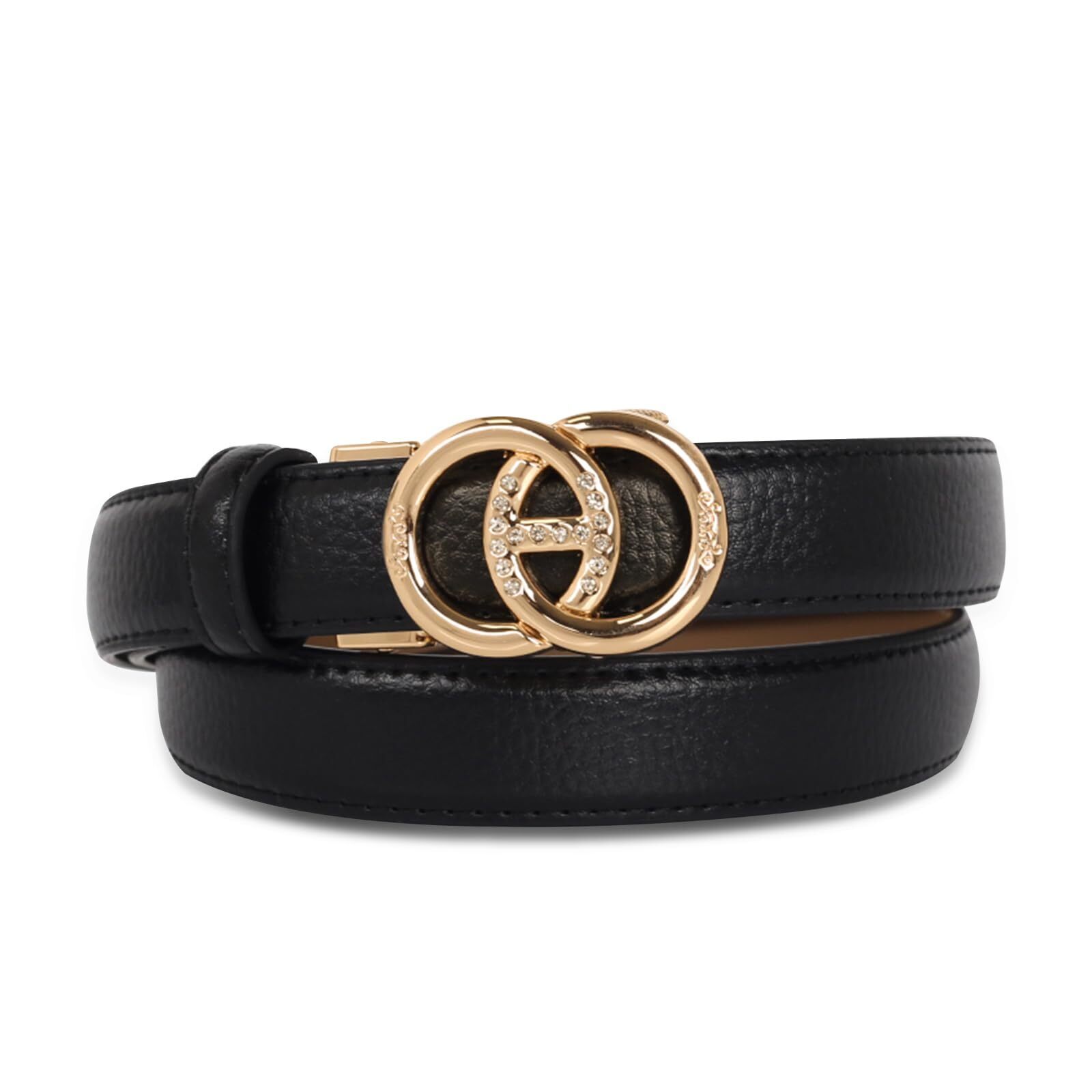 5243 Womens Leather Belt With Buckle Ideal For Dresses Jeans